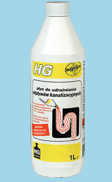 HG „środek do udrażniania odpływów kanalizacyjnychR